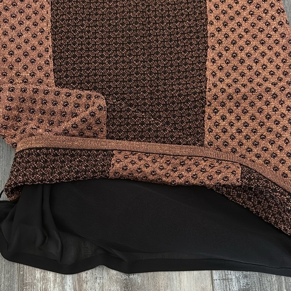 Rag & Bone- Amanda Knit Metallic Dress in Copper Medium - Picture 8 of 10